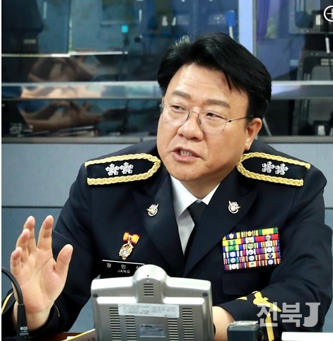 2024년 8월5일 제22대 남해해양경찰청 청장으로 취임 당시 장인식 치안감.(출처=남해해양경찰청)
