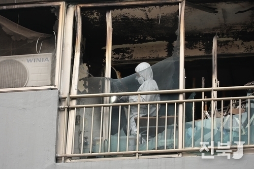 부산 진구 화재 현장(출처=부산소방재난본부)